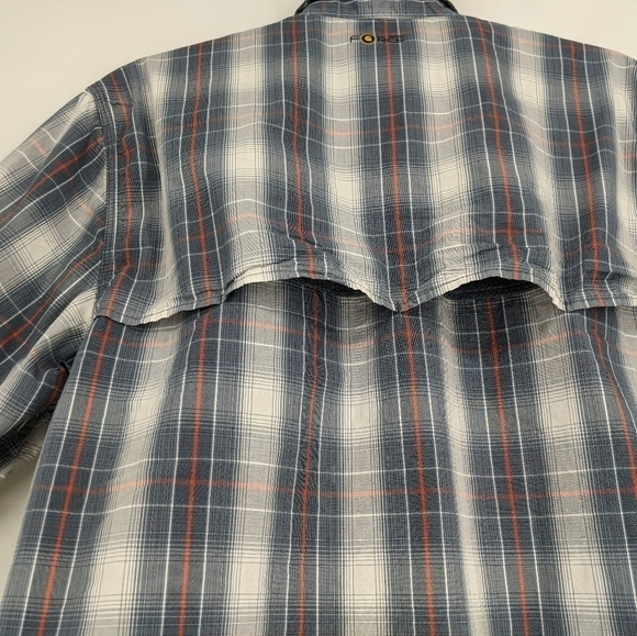 Carhartt Force Mandan Vented Button Up Shirt Lightweight Plaid Casual M - Picture 8 of 9